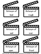 Antonym Acting! - This Resource Is Great For Grades 2-3.