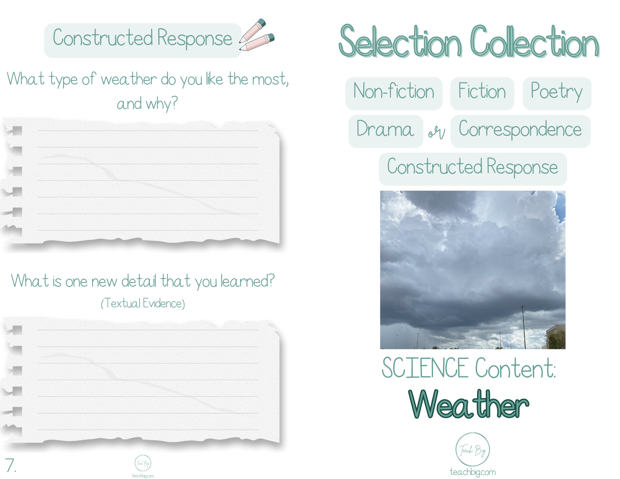 Selection Collection - Science Weather | Included In The You Will Find A Nonfiction Fiction Poetry