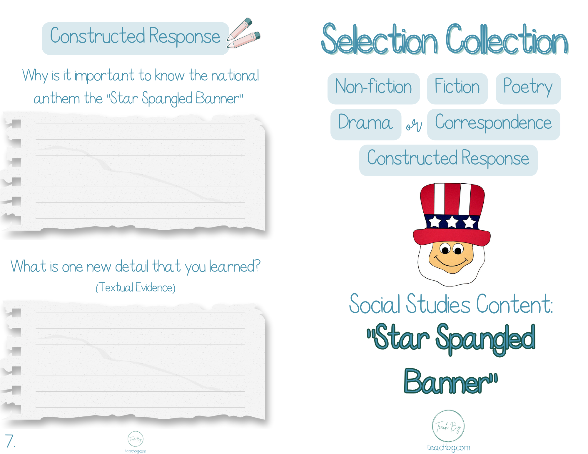 Selection Collection Social Studies Star Spangled Banner | Included In The Selection Collection You