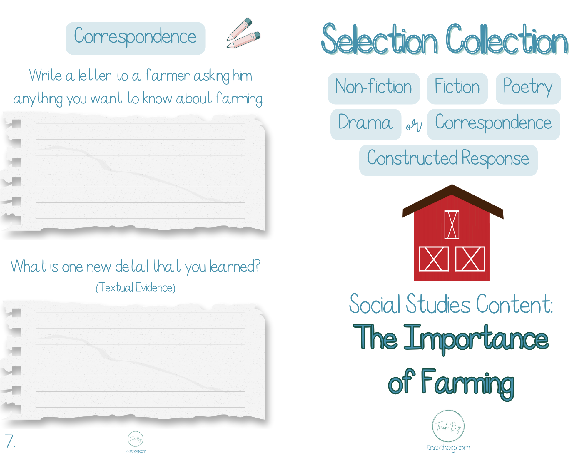 Selection Collection Social Studies The Importance Of Farming | Included In The Selection Collection