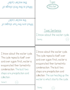 Paragraph Power Science Water Cycle | Whether It Is A Small Group Paired Student Activity Or An