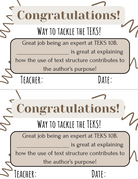 Way To Tackle The Teks! Certificate - Teks 10A 10G | This Certificate Isn’t Just A Paper; It