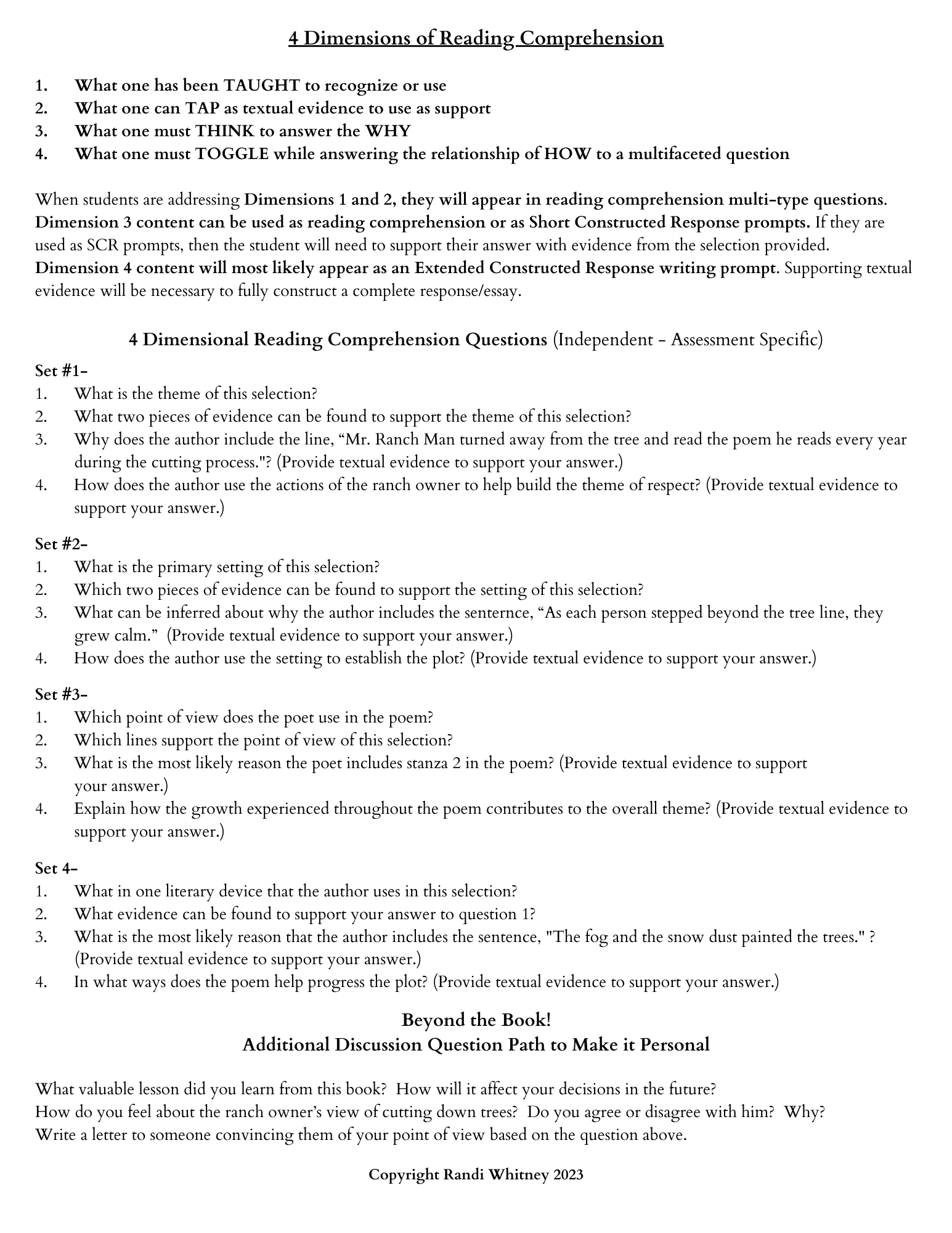 The Cookie Tree | Study Guide