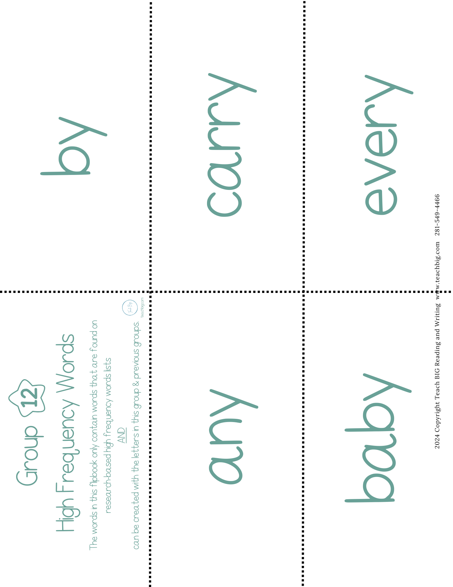 High Frequency Words Booklet - Group 12 | These High Frequency Booklets Are Paramount When