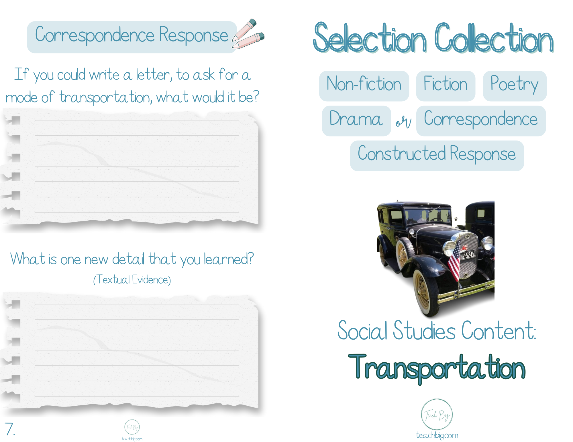 Selection Collection Transportation | Included In The Selection You Will Find A Nonfiction Piece