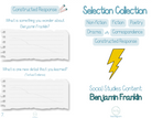 Selection Collection- Social Studies- Benjamin Franklin | Included In This Selection Collection You