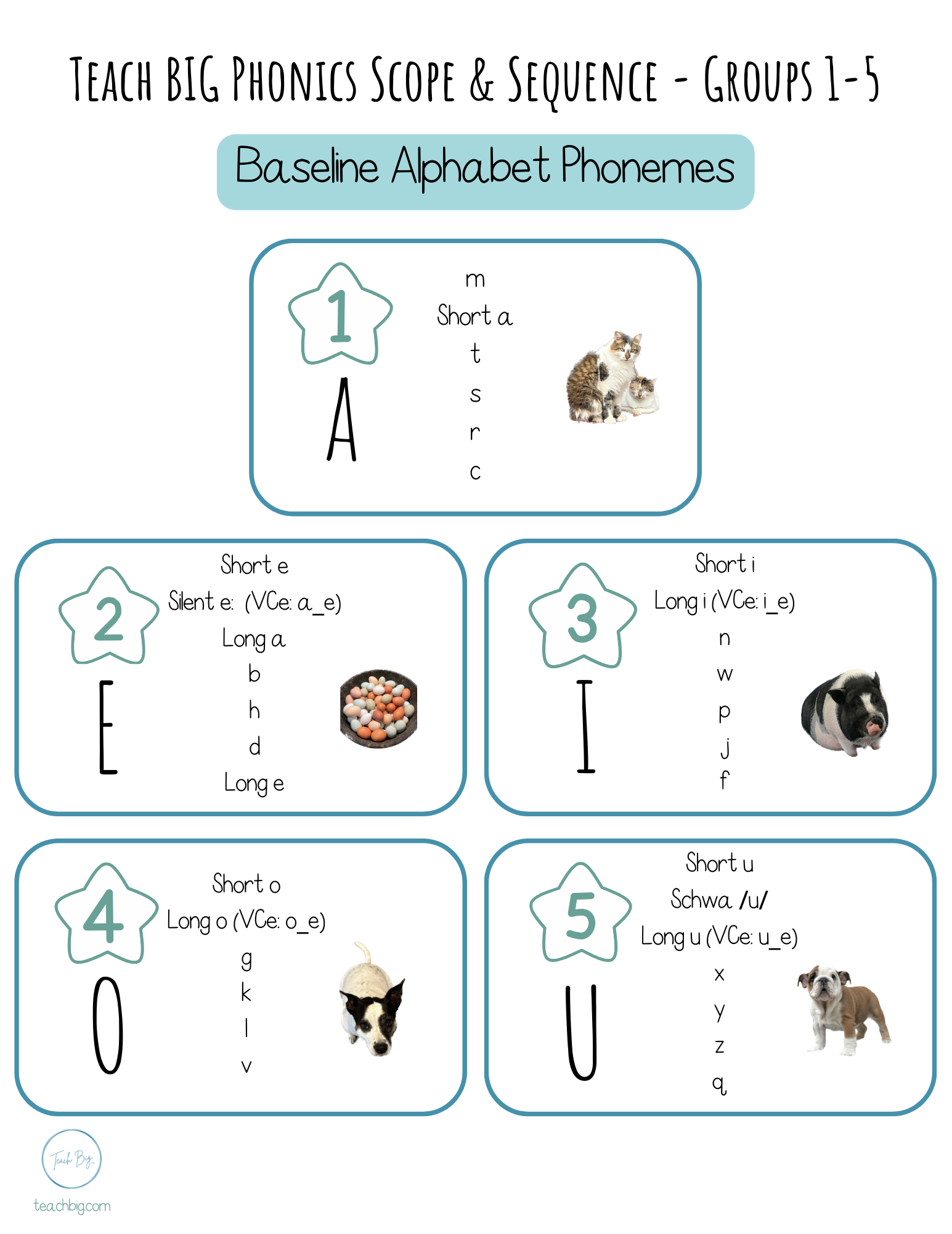 Phonics Scope And Sequence Blueprint | This Document Contains A Free Blueprint Of The Teach Big