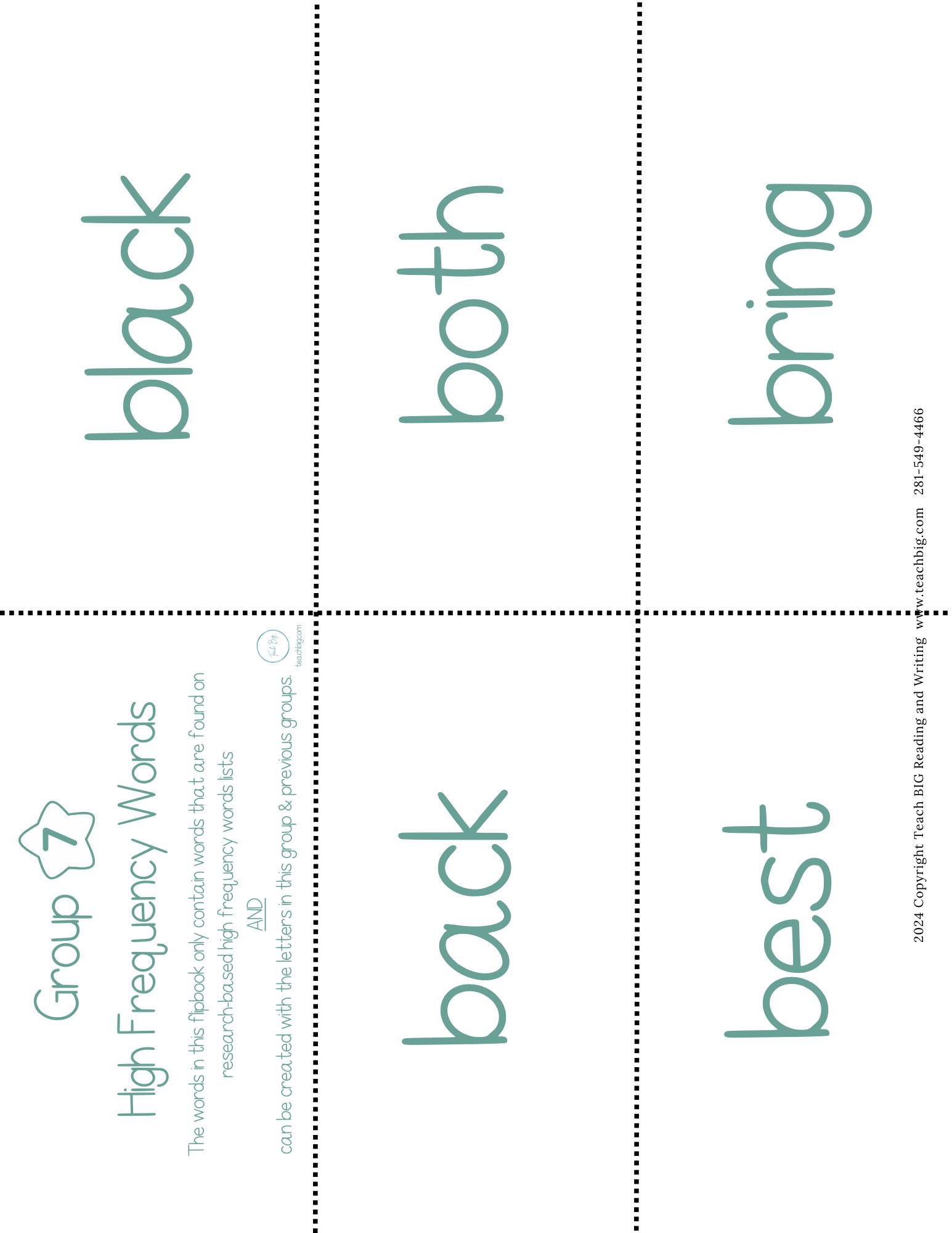 High Frequency Words Booklet - Group 7 | These High Frequency Booklets Are Paramount When