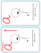 Alphabet Stick Figures Cumulative Flashcards