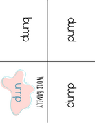 Word Family Books - Ump:  This Word Family Booklet Emphasizes The Ump. It Goes Great In A Station Or