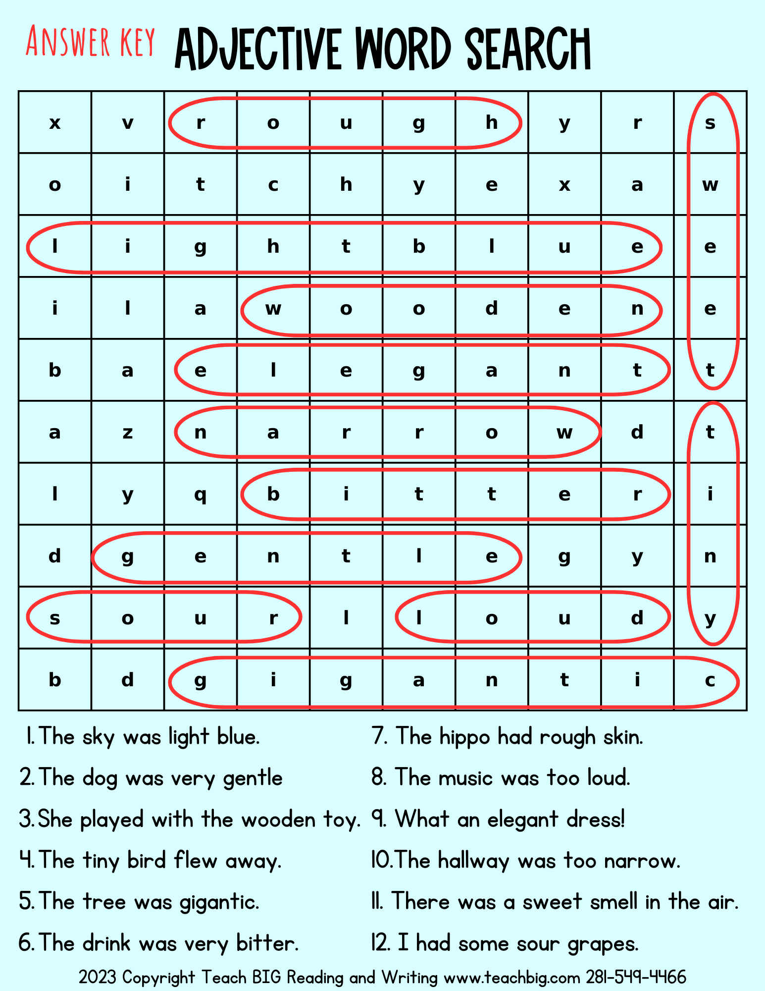 Adjective Word Search - This Resource Is Great For Grades 2-3.