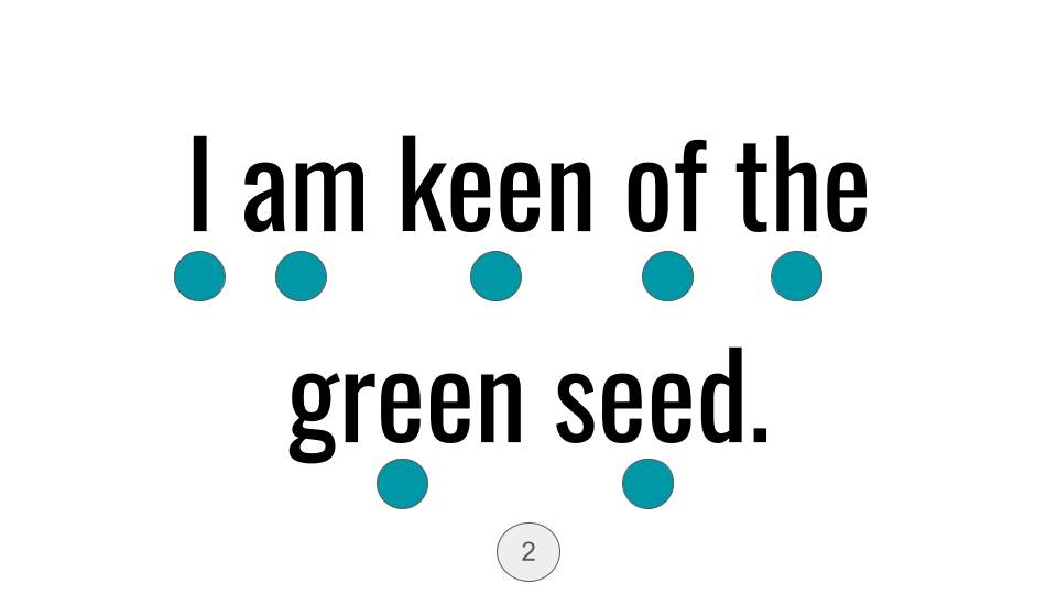 Direct Decodable – The Seed Is Green - Group 14 Level A