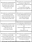 Prepositions 4 In A Row Activity - This Resource Is Great For Grades 7-8.