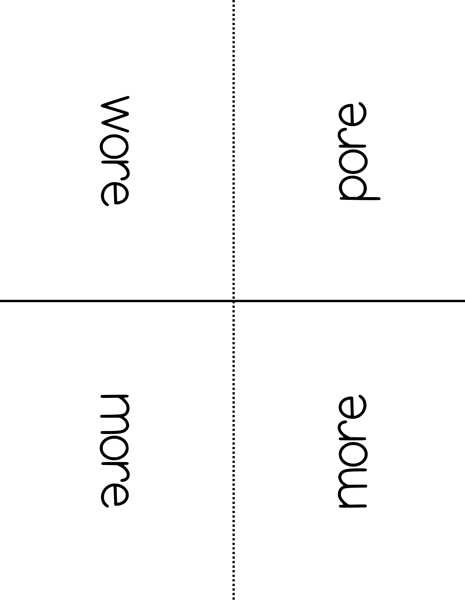 Word Family Books - Ore:  This Word Family Booklet Emphasizes The Ore. It Goes Great In A Station Or