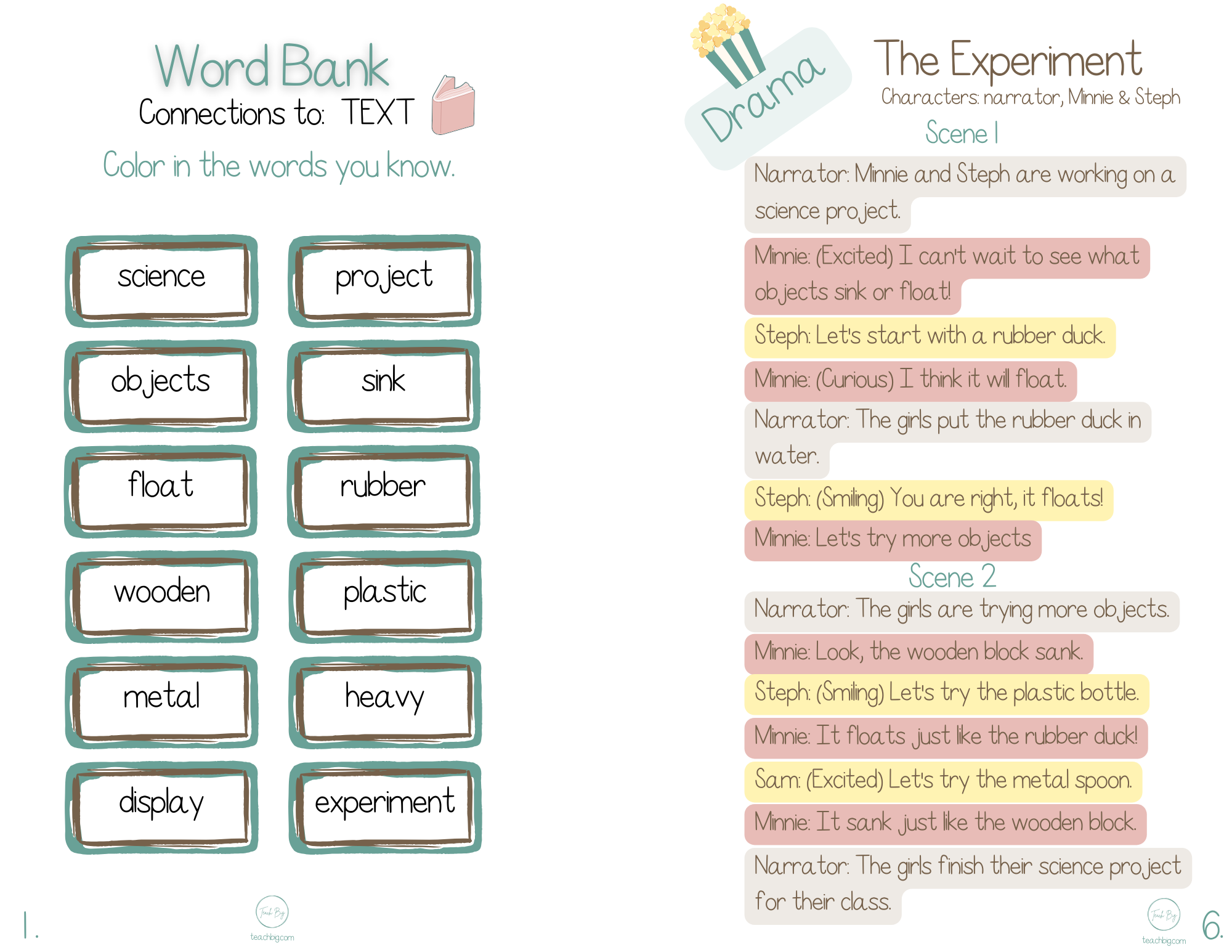 Selection Collection - Science Sink Or Float | Included In The You Will Find A Nonfiction Fiction