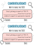 Way To Tackle The Teks! Certificate - Teks 7A 7F | This Certificate Isn’t Just A Paper; It