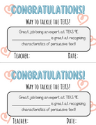 Way To Tackle The Teks! Certificate - Teks 9A 9F | This Certificate Isn’t Just A Paper; It