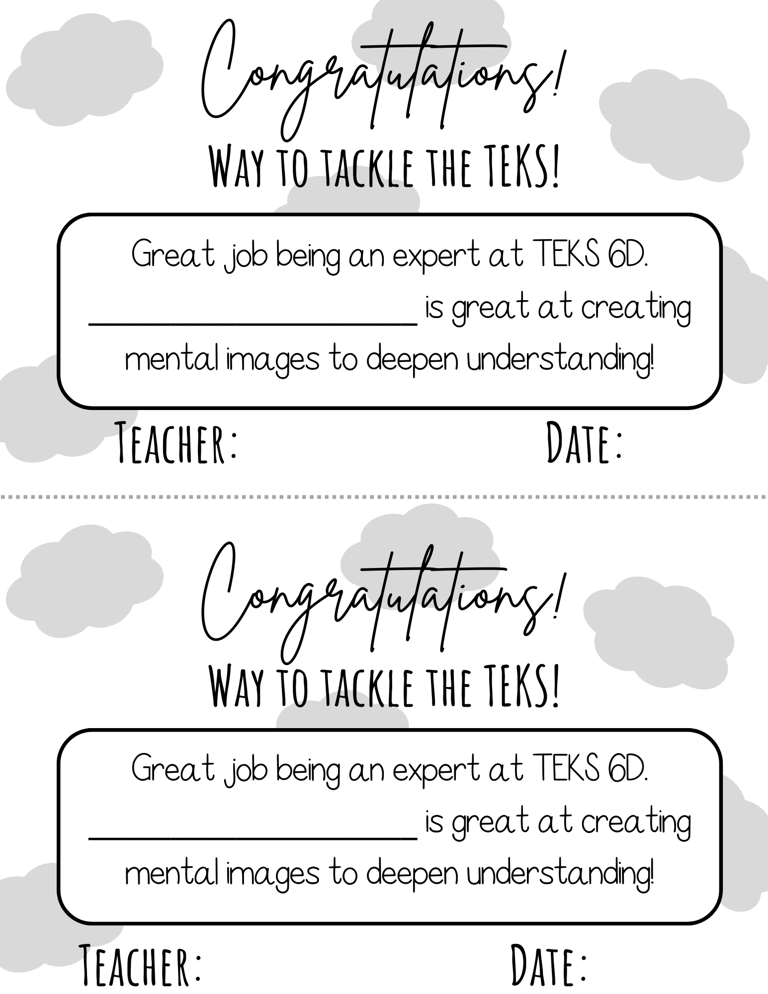 Way To Tackle The Teks! Certificate - Teks 6A 6I | This Certificate Isn’t Just A Paper; It