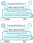 Way To Tackle The Teks! Certificate - Teks 9A 9F | This Certificate Isn’t Just A Paper; It