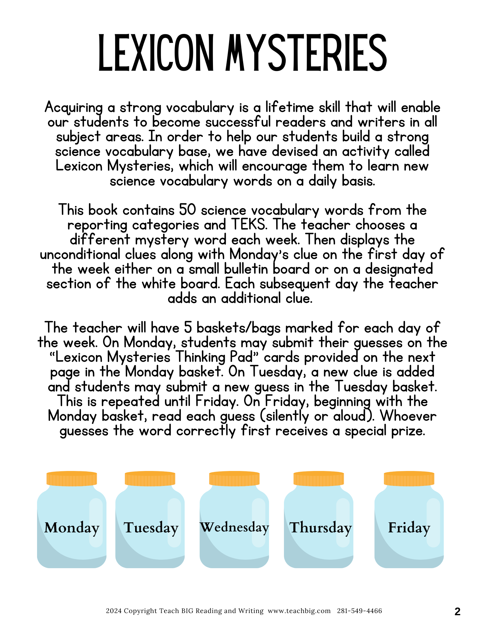 3-8 Science - Lexicon Mysteries