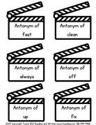 Antonym Acting! - This Resource Is Great For Grades 2-3.