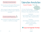 3Rd Grade Coloration Annotation: Social Studies - Capitalization & Punctuation