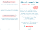 5Th Grade Coloration Annotation: Social Studies - Grammar