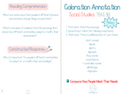 3Rd Grade Coloration Annotation: Social Studies - Phonics