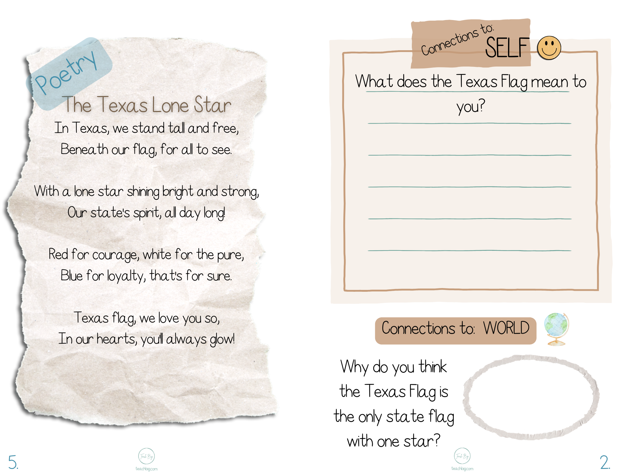 Selection Collection Texas Flag | Included In The Selection You Will Find A Nonfiction Piece Fiction