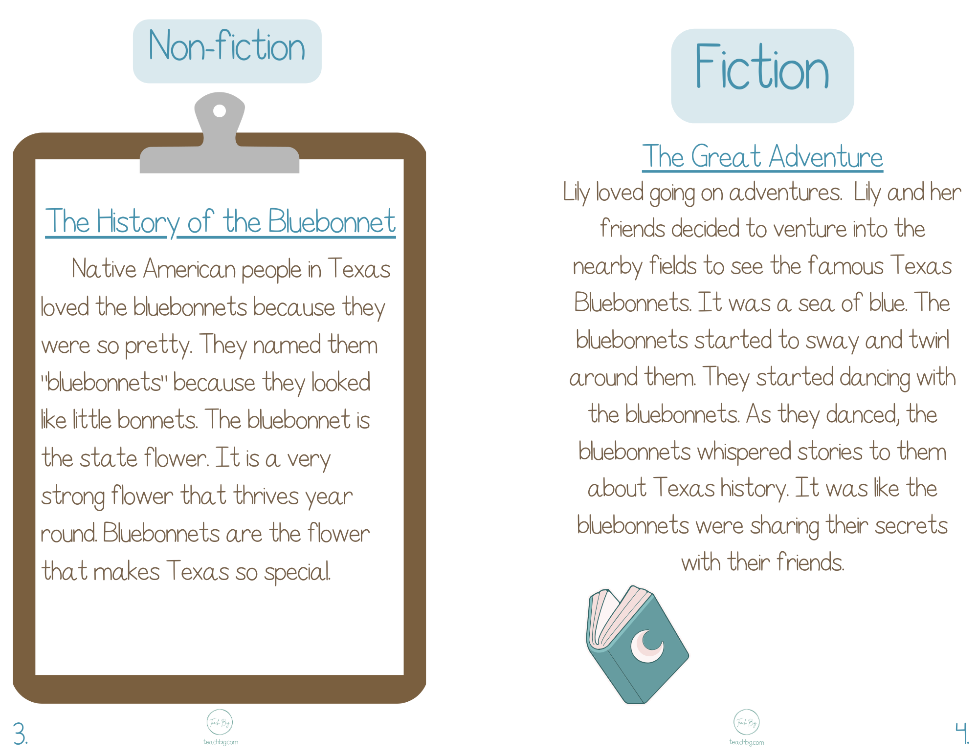 Selection Collection Blue Bonnet | Included In The Selection You Will Find A Nonfiction Piece