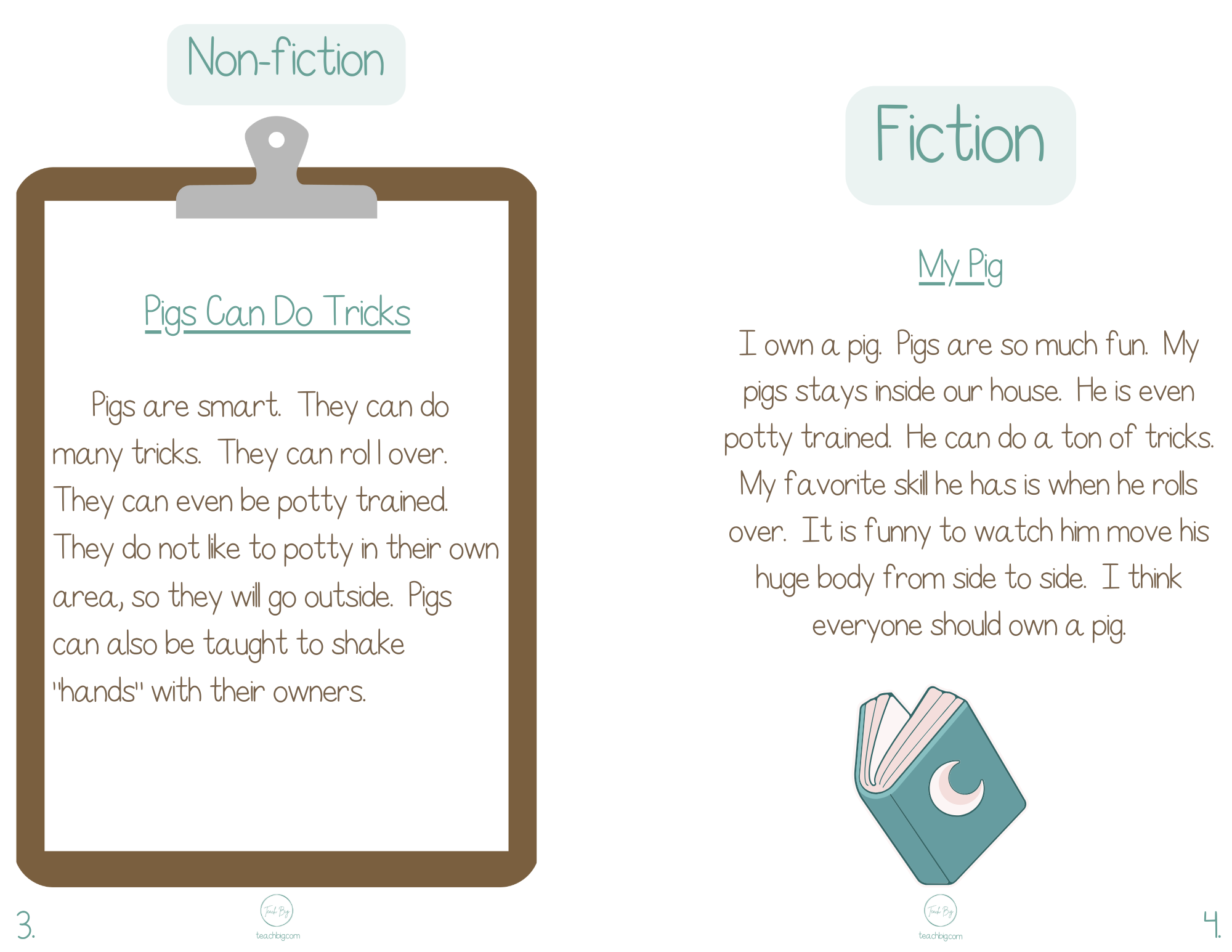 Selection Collection Pigs | Included In The Selection You Will Find A Nonfiction Piece Fiction