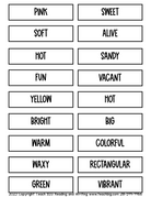 Adjective Postcards - This Resource Is Great For Grades 4-6.