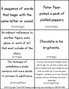 Literary Devices Bingo - This Resource Is Great For Grades 7-8.