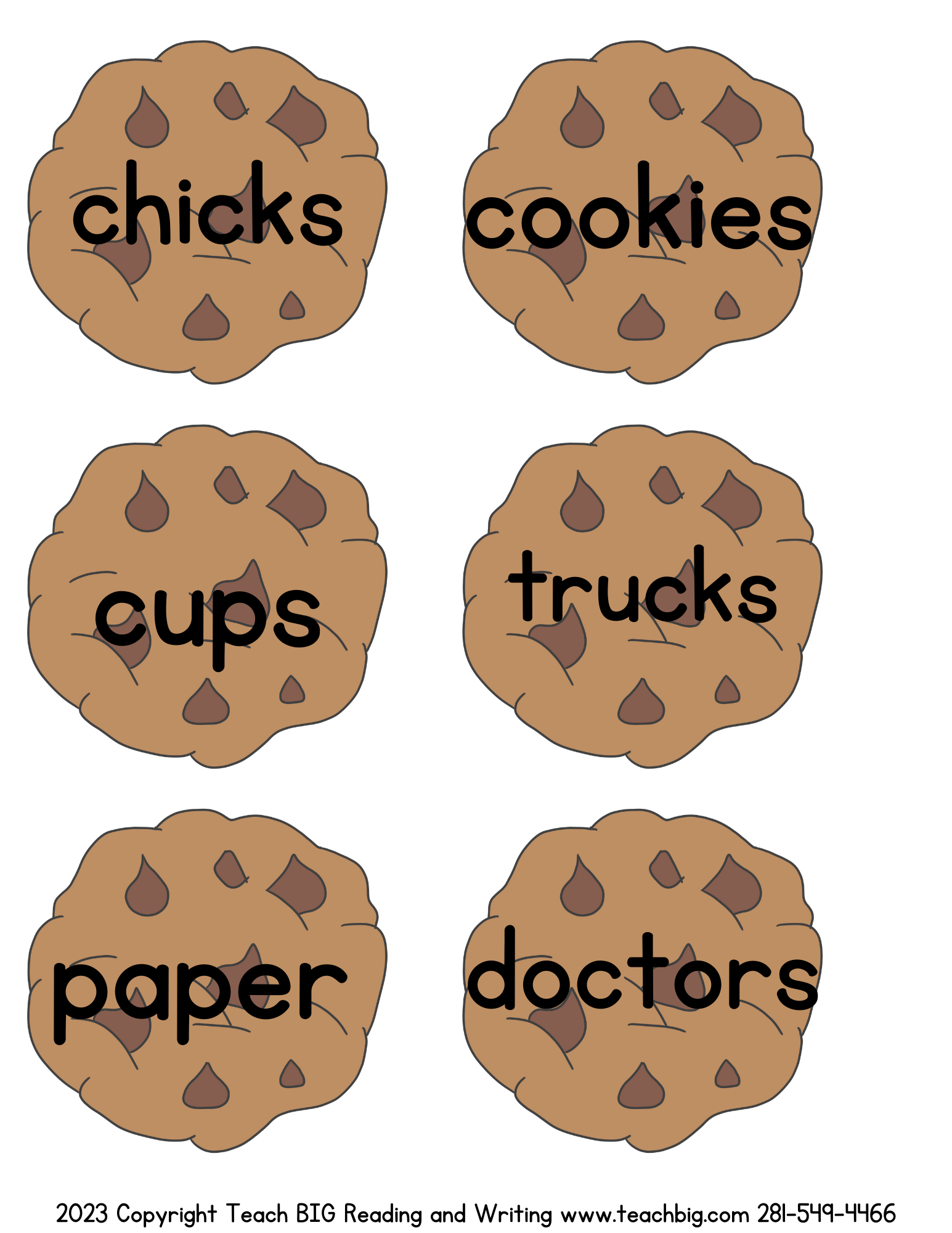 Singular & Plural Nouns Cookies Activity - This Resource Is Great For Grades 2-3.