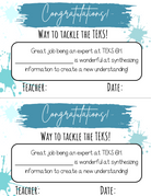 Way To Tackle The Teks! Certificate - Teks 6A 6I | This Certificate Isn’t Just A Paper; It