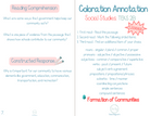 3Rd Grade Coloration Annotation: Social Studies - Grammar