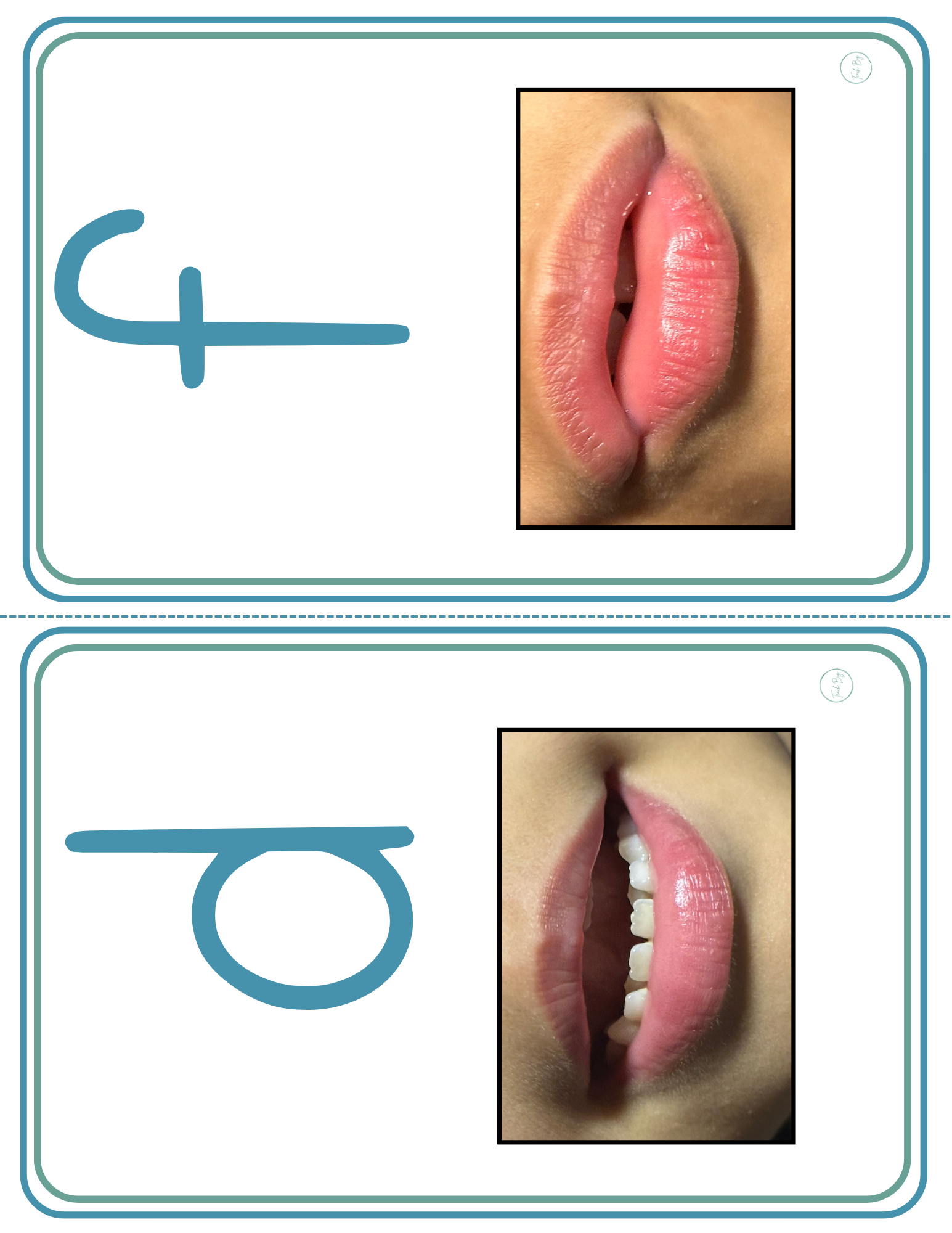 Alphabet Mouth Shapes | Half Sheets