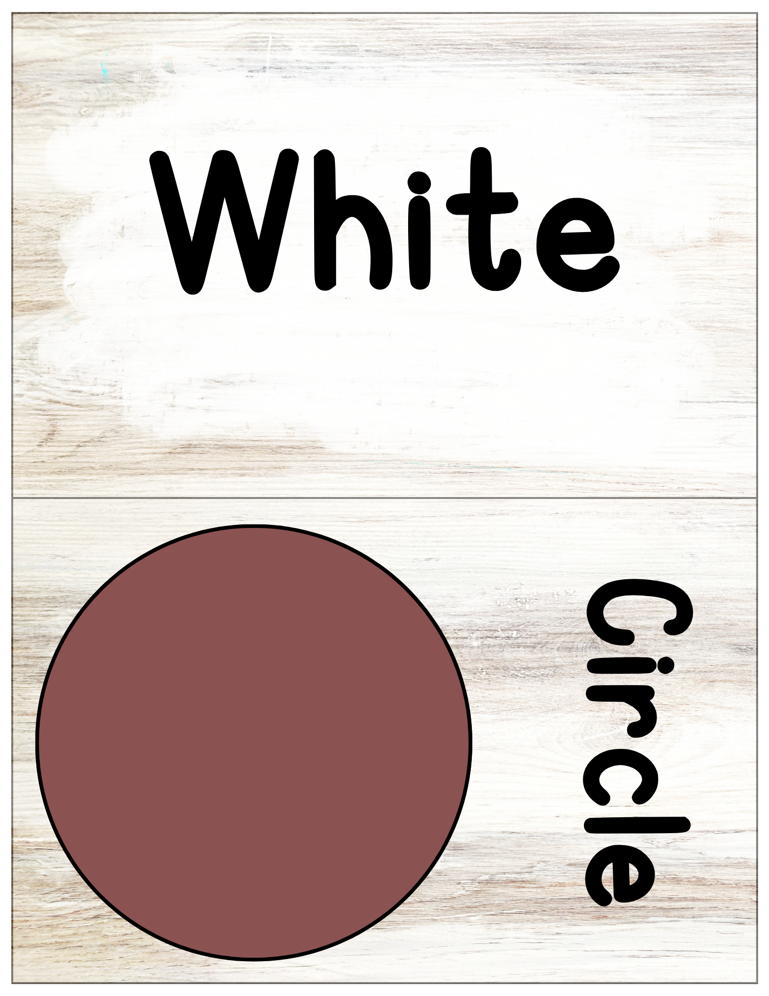 Color/Shape Posters | Buffalo Nickel Ranch Theme