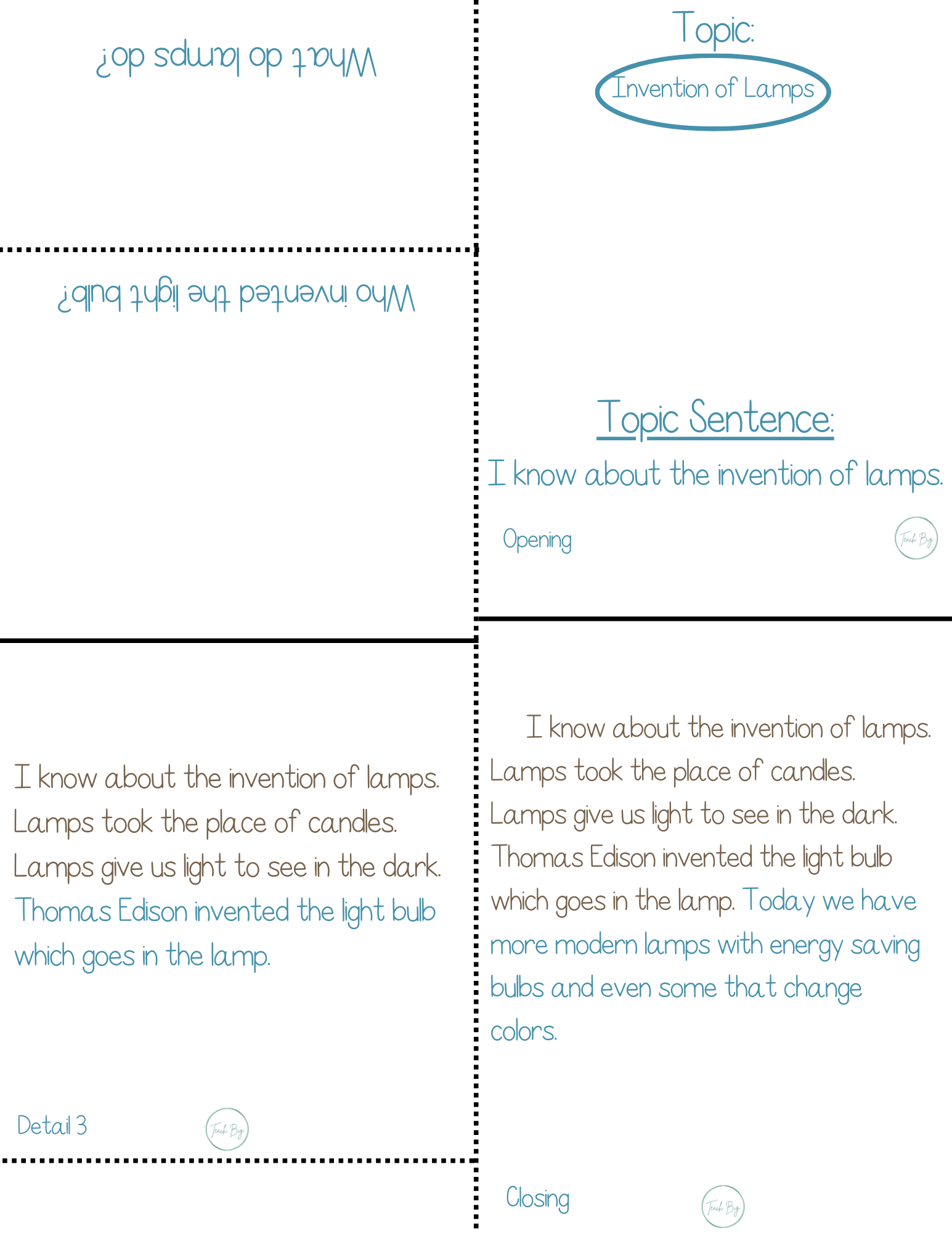 Paragraph Power - Social Studies Invention Of Lamps | Whether It Is A Small Group Paired Student