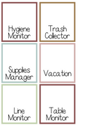 Jobs Chart | Buffalo Nickel Ranch Theme