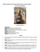 Passage Practice: Drama - 10Th Grade Home For The Holidays