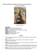 Passage Practice: Drama - 7Th Grade Home For The Holidays