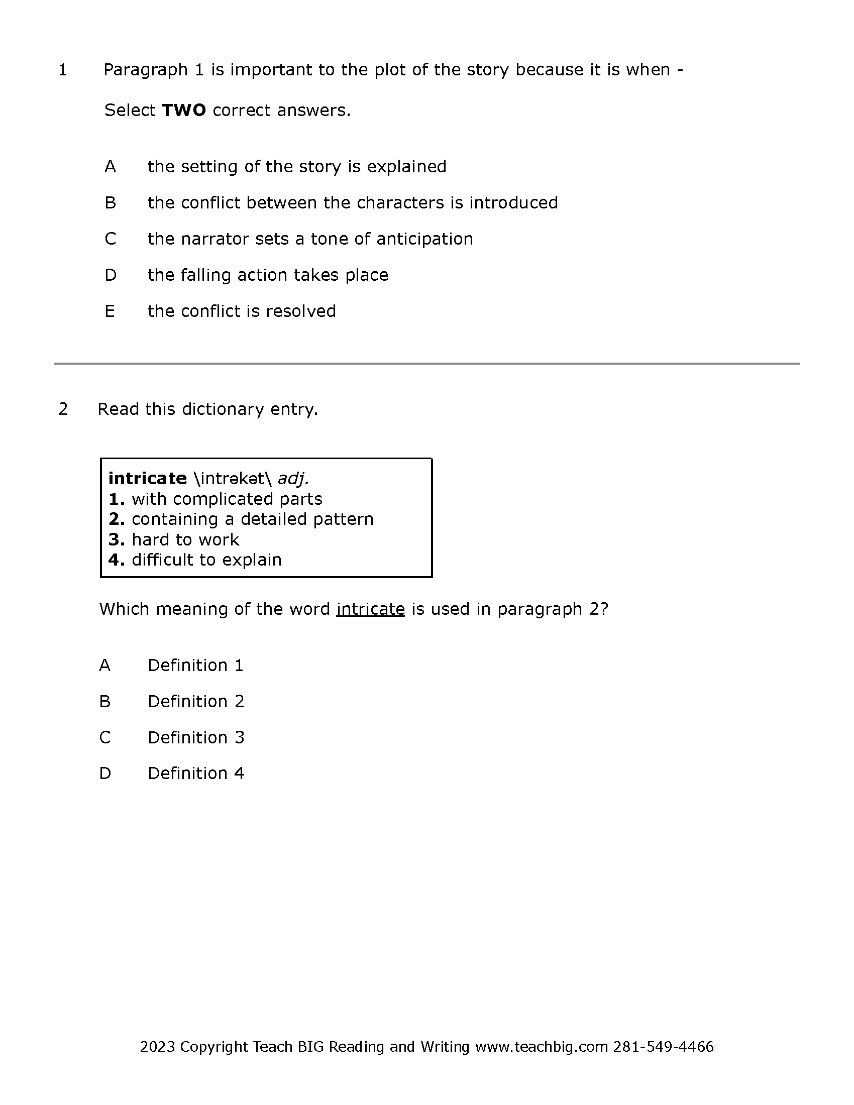 Passage Practice: Fiction - 3Rd Grade A Winter’s Gift