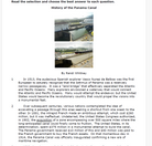 Practice Passage:  Non Fiction 6Th Grade History Of The Panama Canal