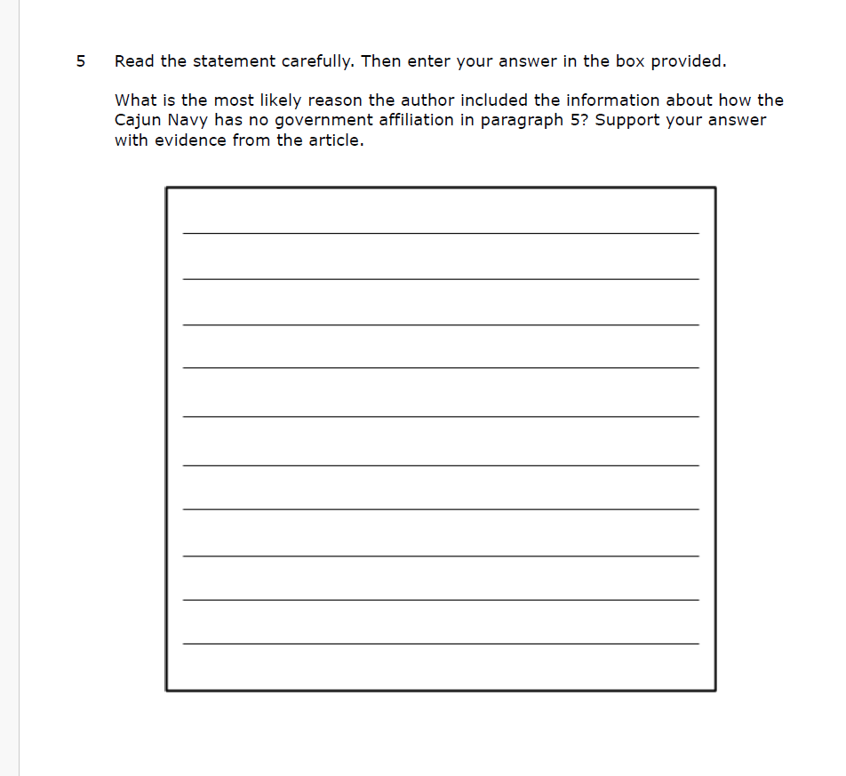 Practice Passage:  Bundle 6Th Grade