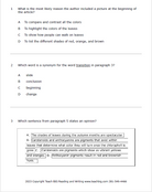 Practice Passage: Set 2 - 3Rd Grade