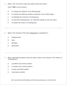 Practice Passage: Set 1 - 3Rd Grade