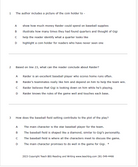 Practice Passage: Set 1 -4Th Grade