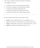 Practice Passage: Drama – 5Th Grade The Quarter