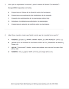 Practice Passage: Drama – 5Th Grade The Quarter-Spanish